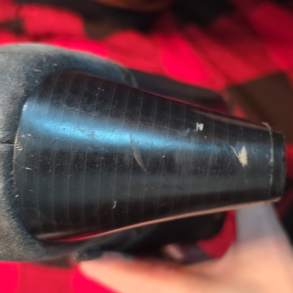 Gray Isaac Mizrahi Live Kierra leather and suede wedge ankle boot - Picture 7 of 8